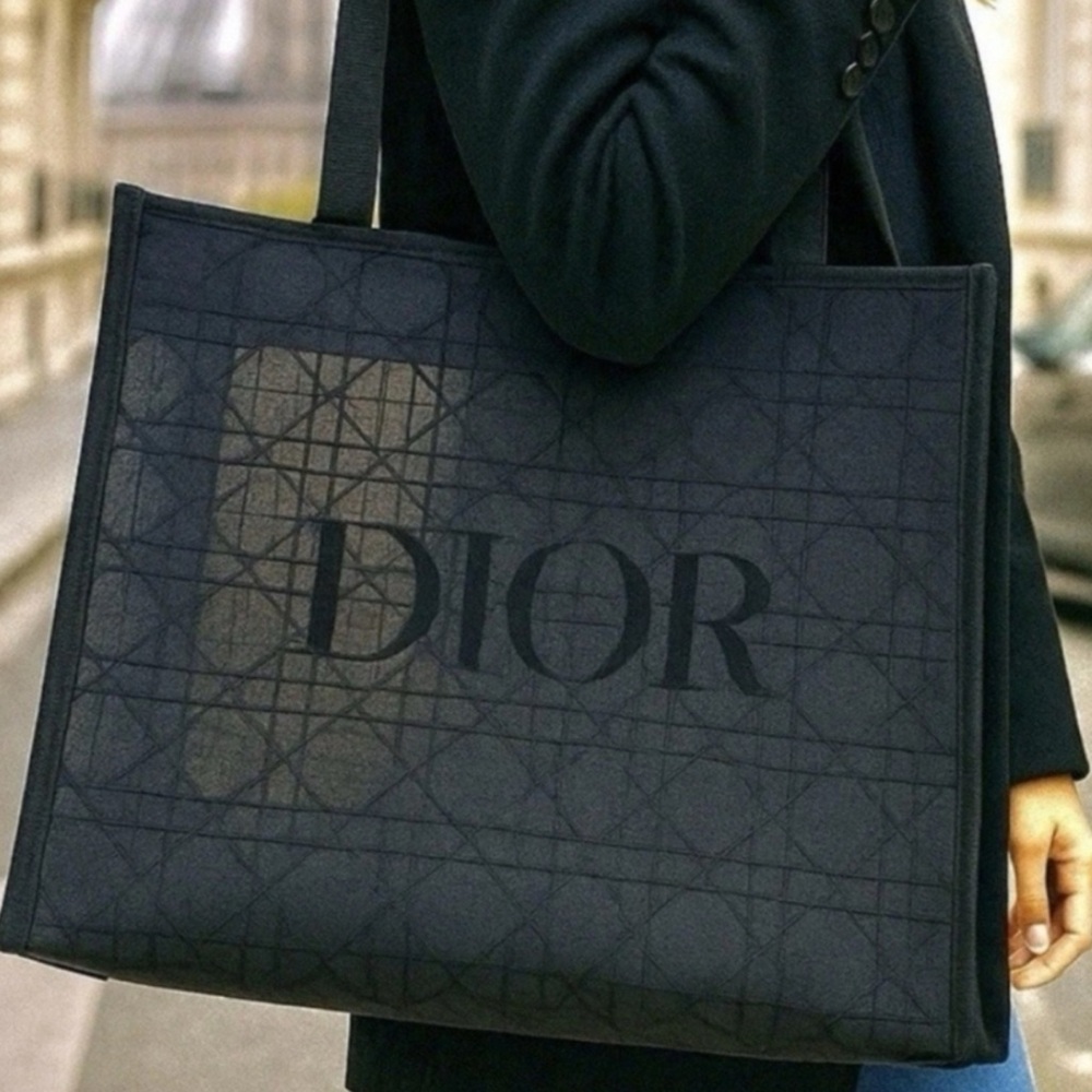 Dior Black Logo Tote